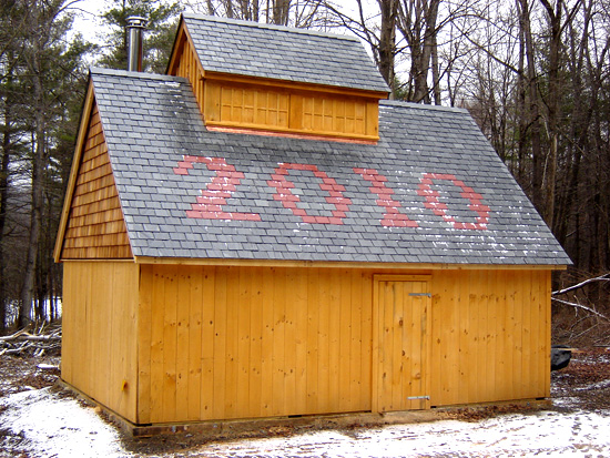 Maple syrup sugar shack timber framed